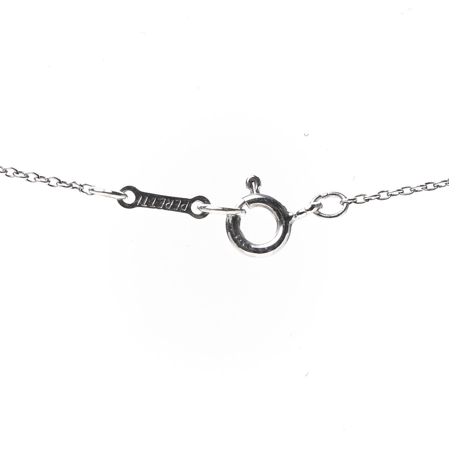 Tiffany Sterling Silver 12mm Elsa Peretti Cross Pendant Necklace 4 of 5