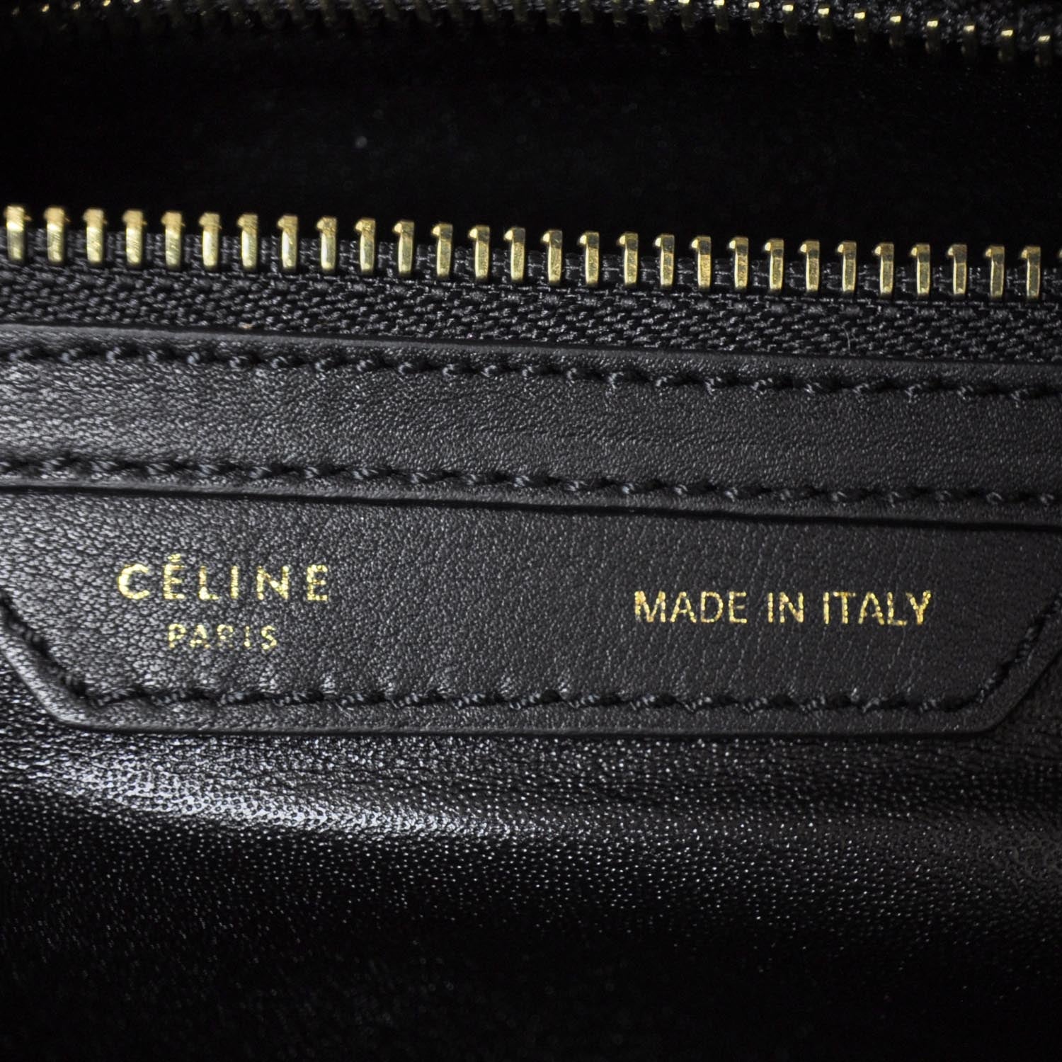 Celine Smooth Calfskin Mini Luggage Black 8 of 8