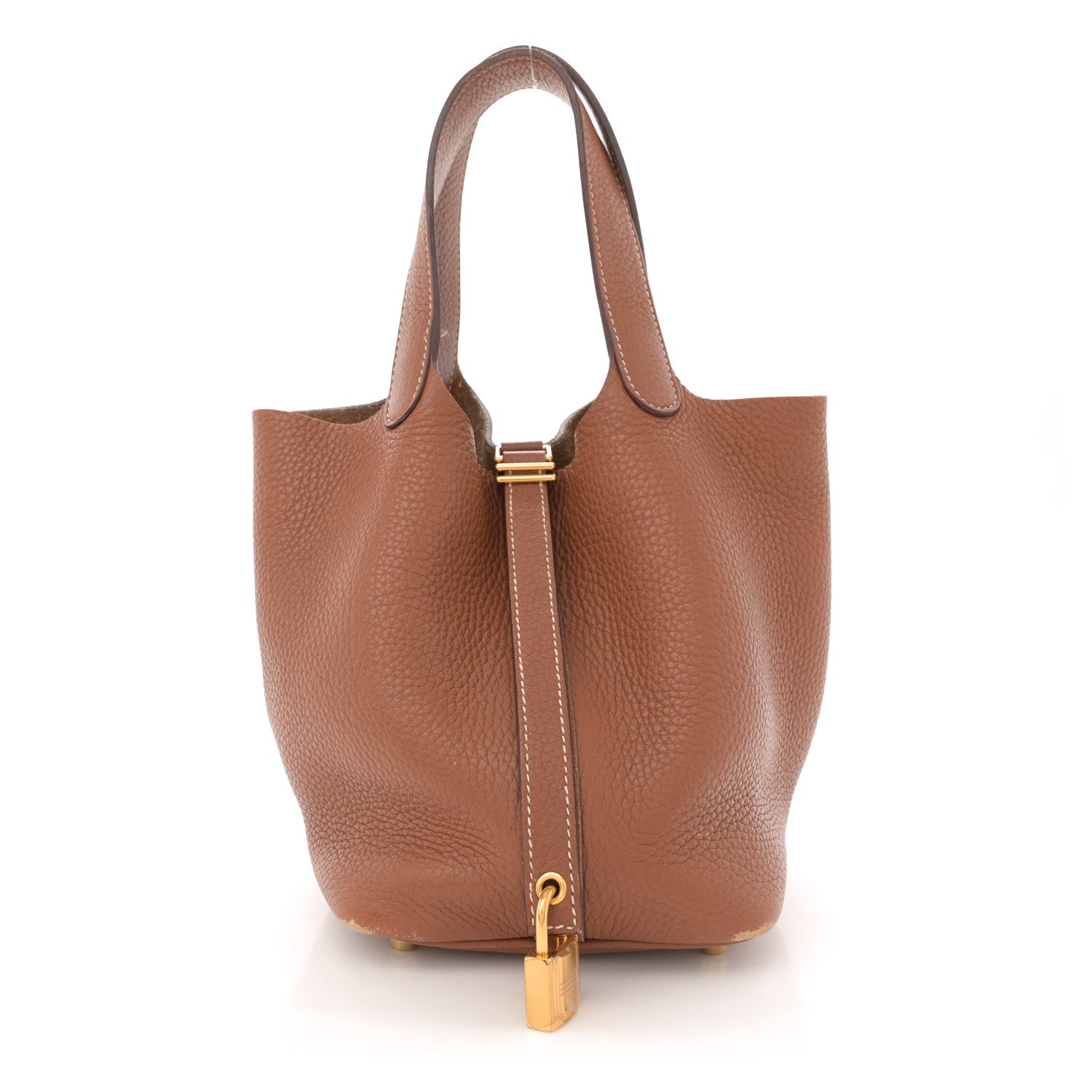 Hermes Taurillon Clemence Picotin Lock 18 PM Gold 1 of 15