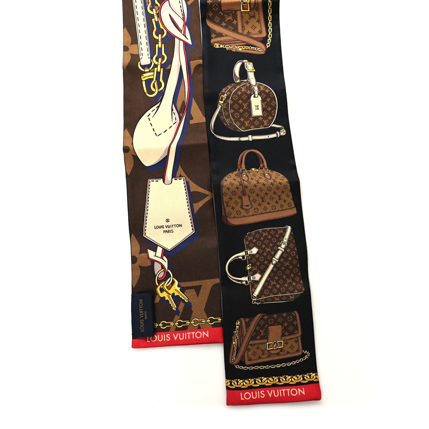Louis Vuitton Silk Monogram Tribute To Bandeau Marron 2 of 3