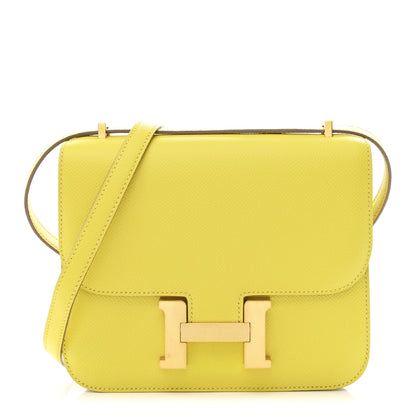 Hermes Epsom Constance 18 Lime 1 of 13