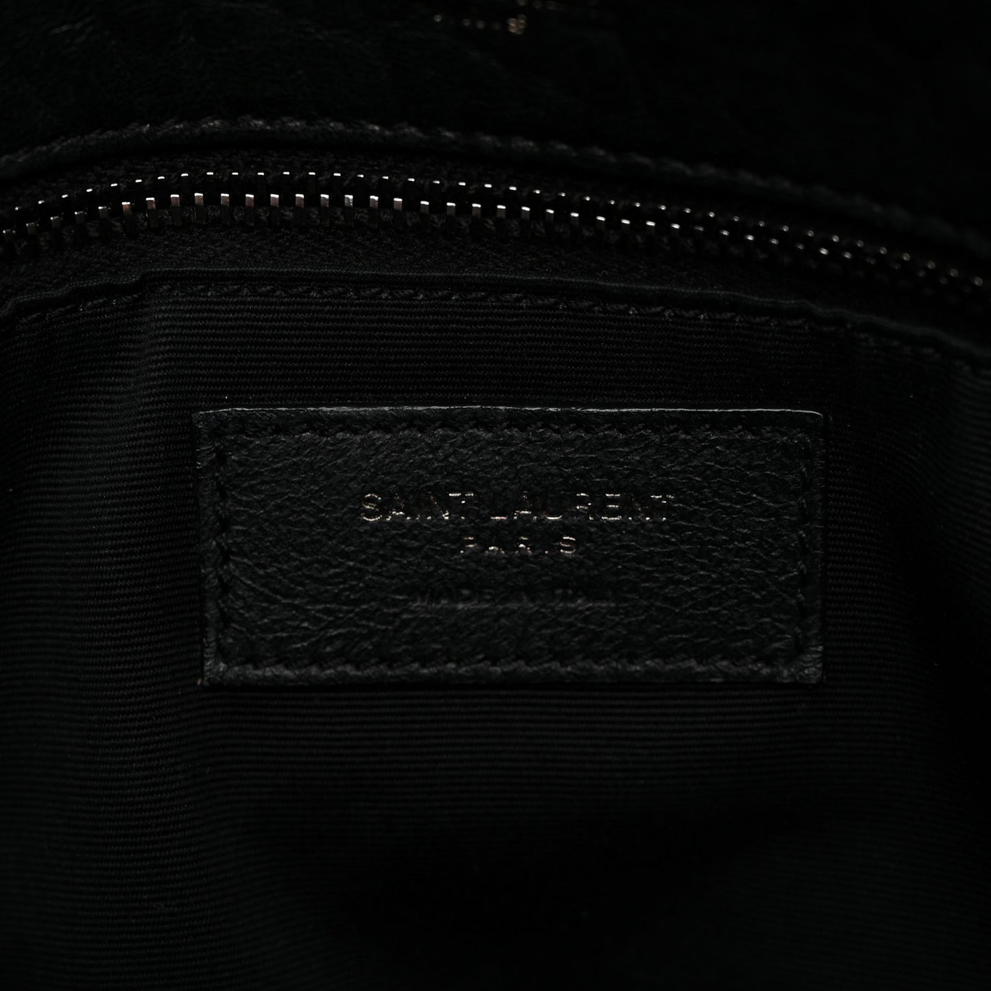Grained Lambskin Monogram Large Niki Chain Satchel Black