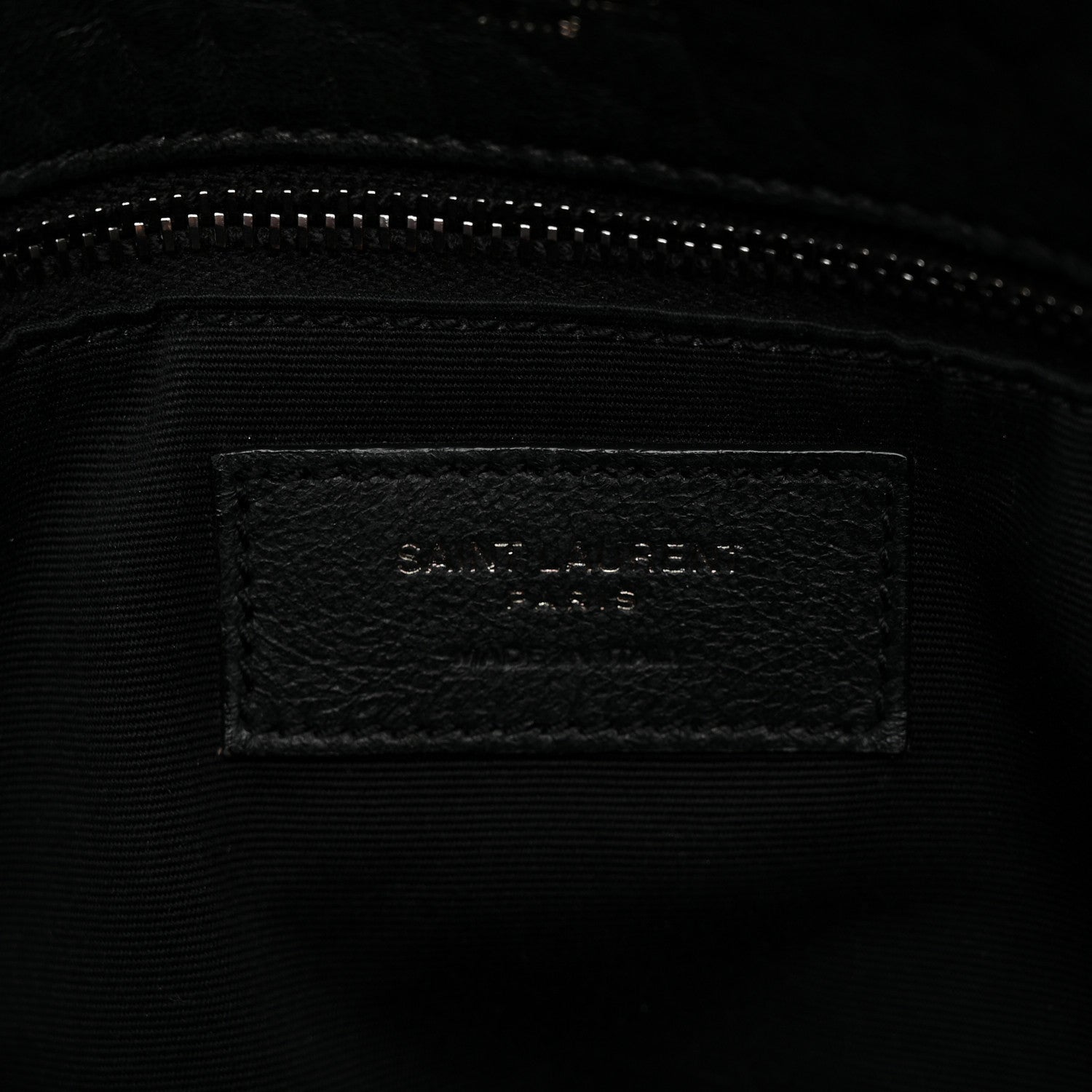 Saint Laurent Grained Lambskin Monogram Large Niki Chain Satchel Black 8 of 13