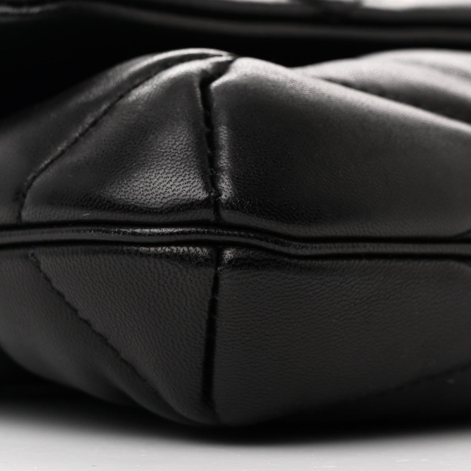 Saint Laurent Lambskin Quilted Le 57 Diamond Shoulder Bag Black 9 of 10