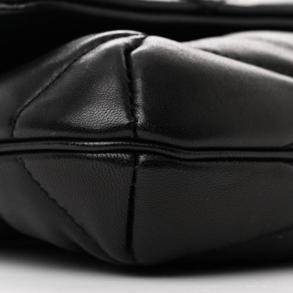 Saint Laurent Lambskin Quilted Le 57 Diamond Shoulder Bag Black 9 of 10