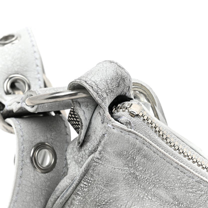 Balenciaga Agneau Arena Dirty Effect Le Cagole Shoulder Bag XS Optic White 12 of 12