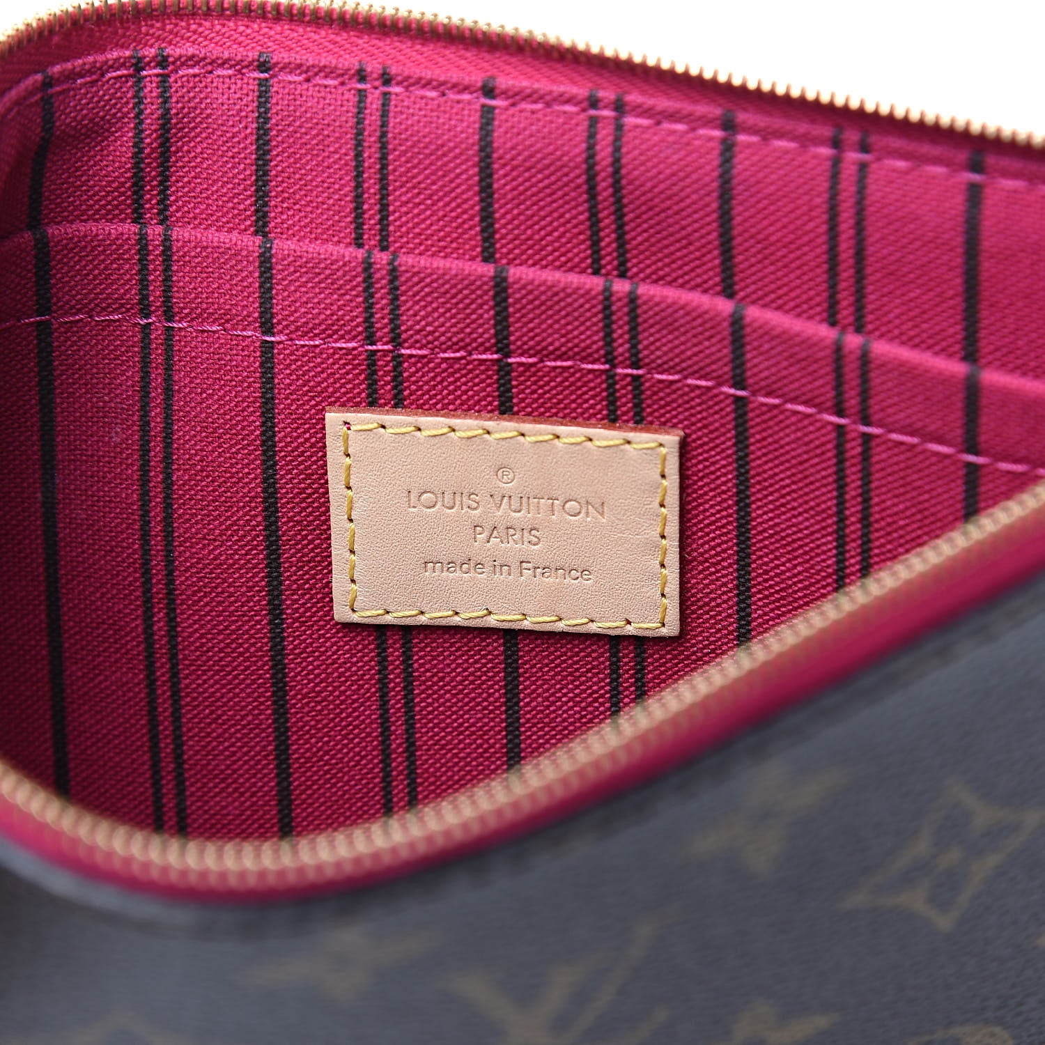 Louis Vuitton Monogram Neverfull MM GM Pochette Pivoine 6 of 9