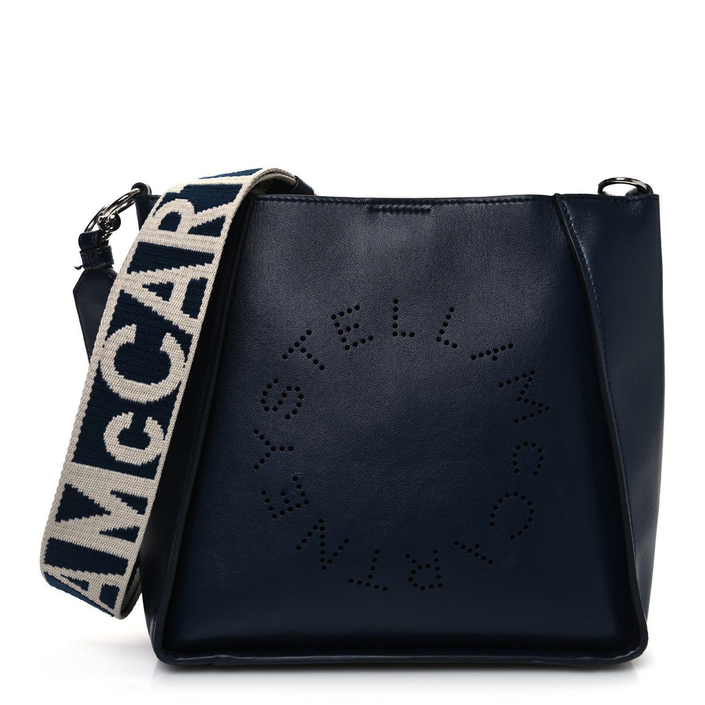 Eco Alter Nappa Perforated Logo Mini Crossbody Navy