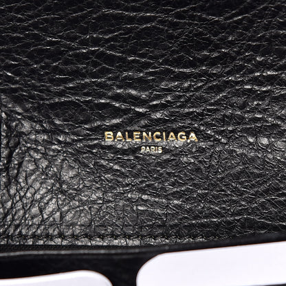 Balenciaga Agneau Classic Gold Hardware Money Wallet Black 8 of 9
