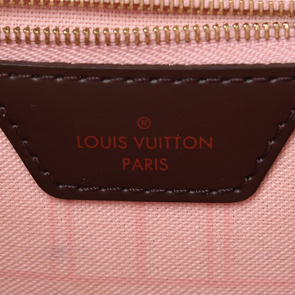 Louis Vuitton Damier Ebene Neo Neverfull MM Rose Ballerine 8 of 19