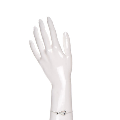 Tiffany 18K White Gold Diamond Bow Bracelet 2 of 6
