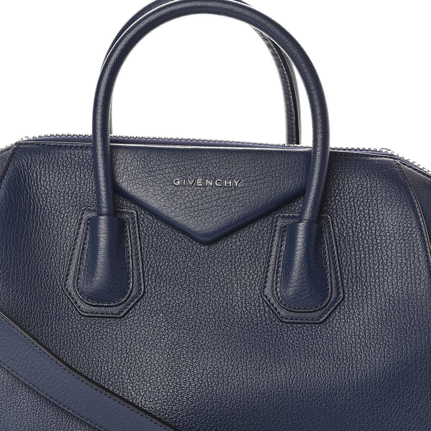 Givenchy Sugar Goatskin Medium Antigona Deep Blue 7 of 9