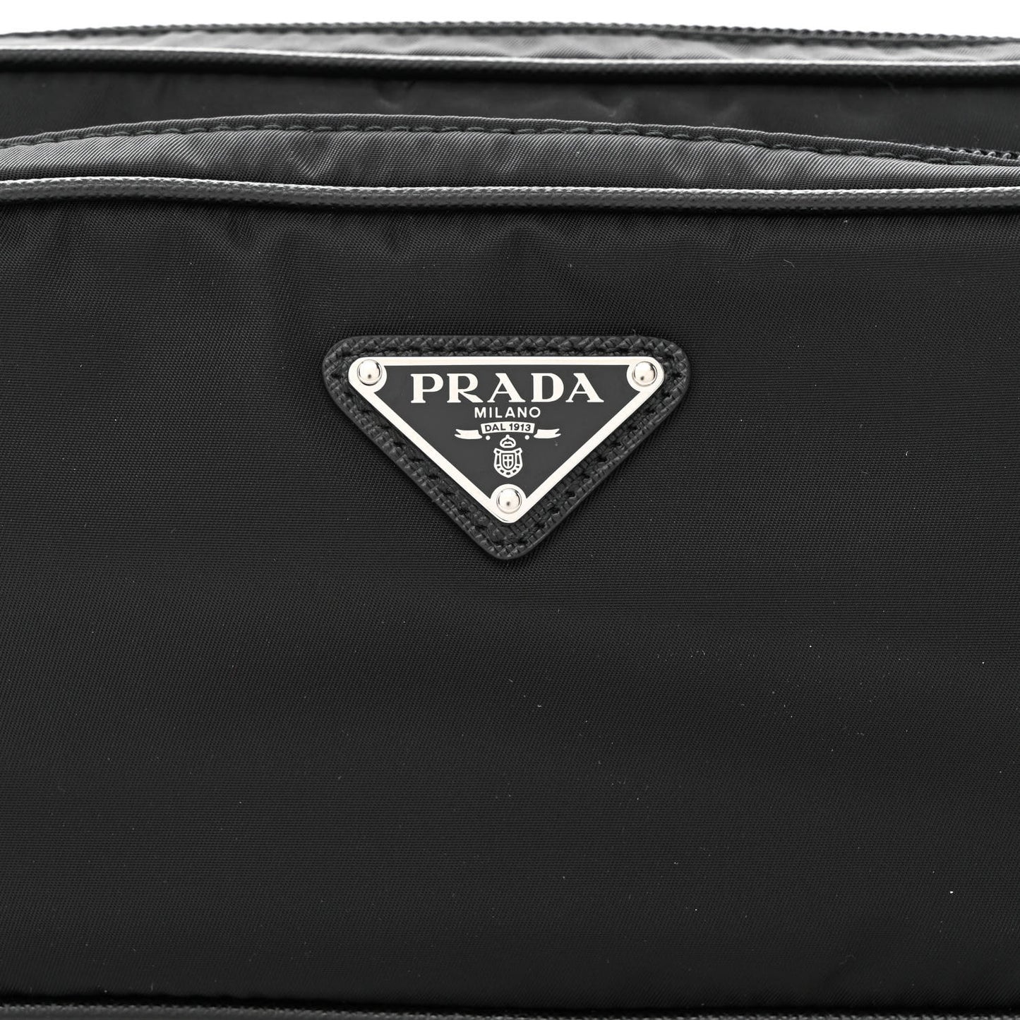 Re-Nylon Saffiano Belt Bag L Black