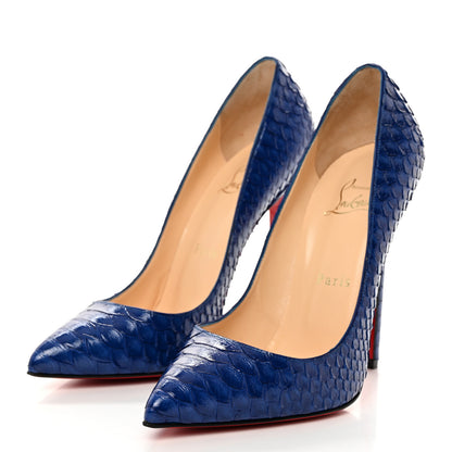 Christian Louboutin Snakeskin Pigalle 120 Pumps 38 Crystal 4 of 8