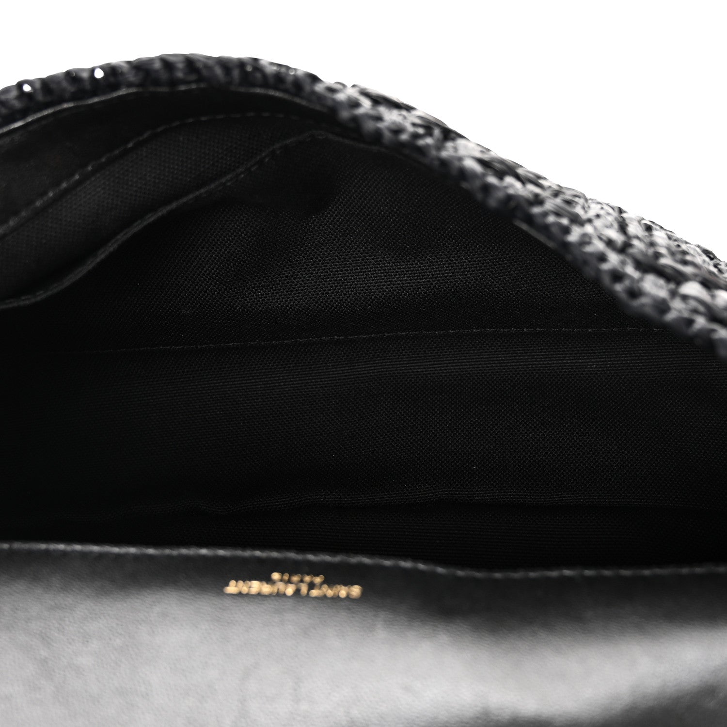Saint Laurent Raffia Monogram Medium Jamie Black 5 of 9