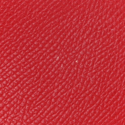 Hermes Epsom Bearn Gusset Wallet Rouge Casaque 10 of 11