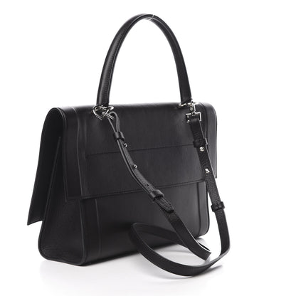 Givenchy Grained Calfskin Small Shark Lock Satchel Black 4 of 12