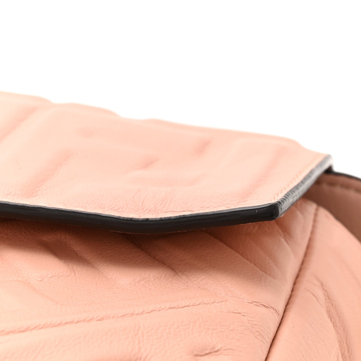 Nappa FF 1974 Embossed Baguette Rosa Bourbon
