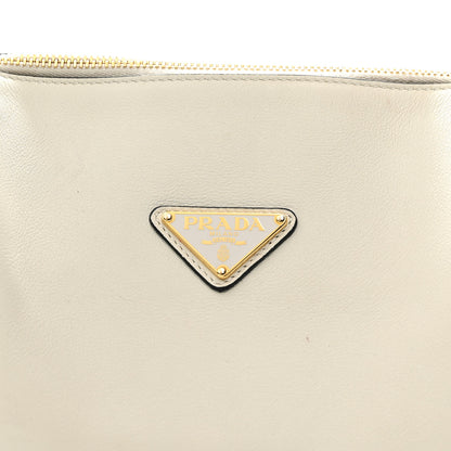Prada Soft Calfskin Medium Darling Shoulder Bag White 7 of 11
