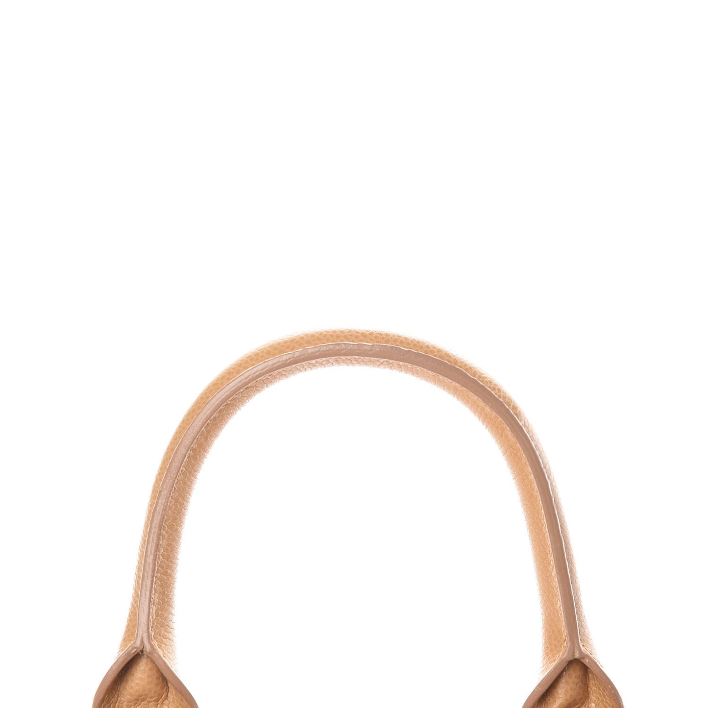 Caviar Quilted Small Bowler Beige