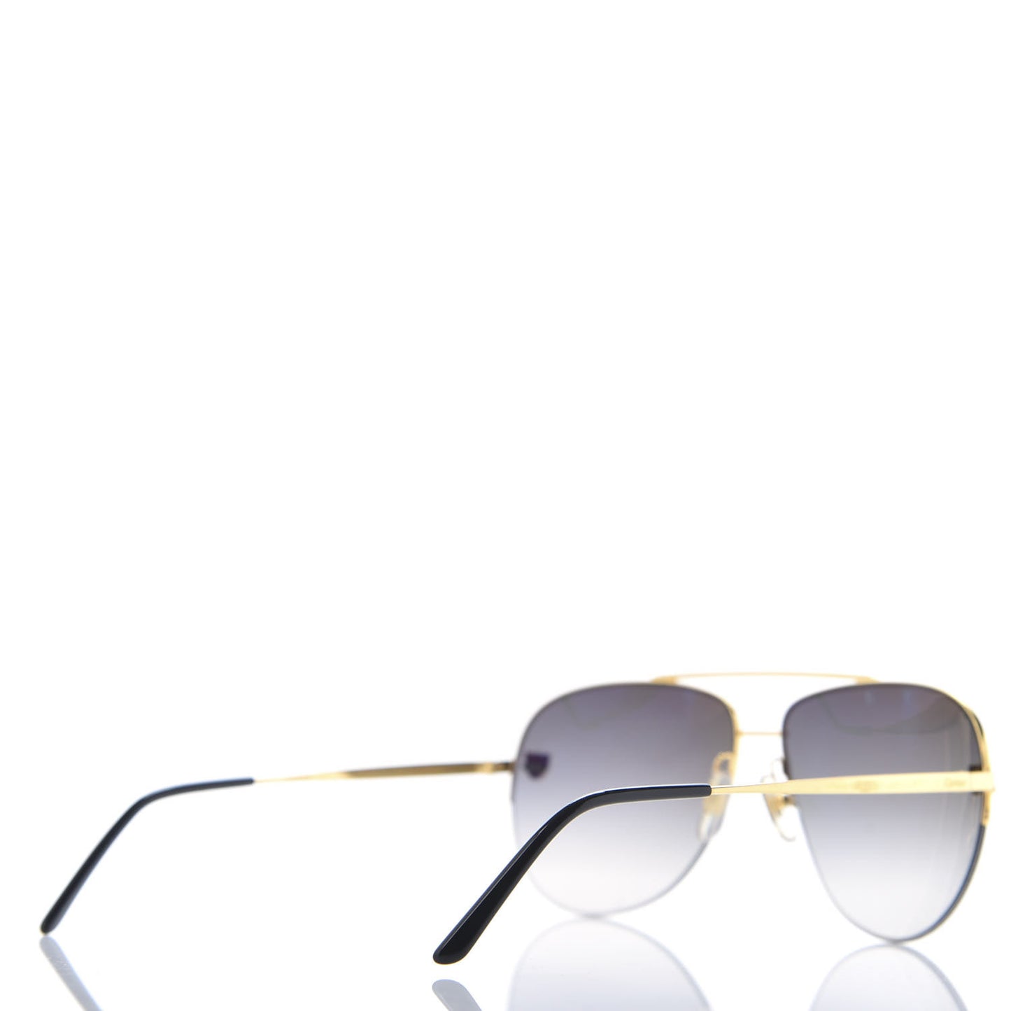 Santos de Aviator Sunglasses CT0229S Gold Black