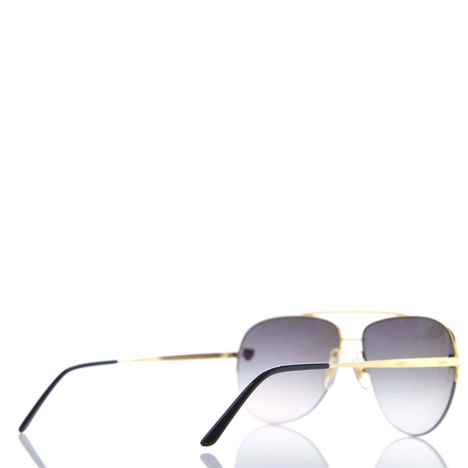 Cartier Santos de Aviator Sunglasses CT0229S Gold Black 4 of 8