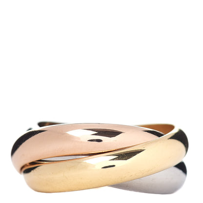 Cartier 18K Pink Yellow White Gold Trinity Ring 55 7.25 3 of 4