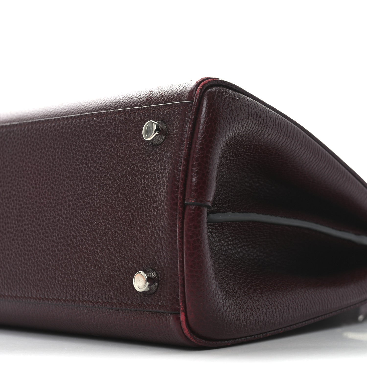 Gucci Grainy Calfskin Small Zumi Top Handle Bag Vintage Bordeaux 10 of 10
