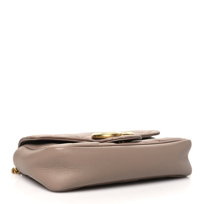 Gucci Calfskin Matelasse Super Mini GG Marmont Shoulder Bag Porcelain Rose 4 of 12