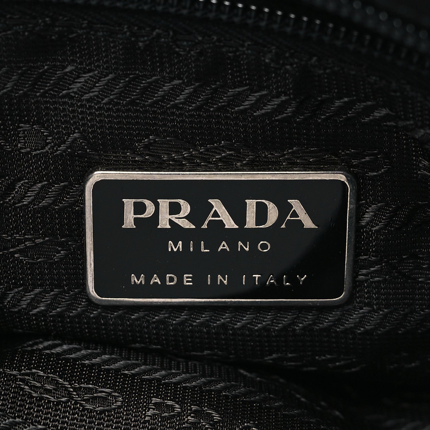 Prada Nylon Vela Saffiano Single Buckle Messenger Shoulder Bag Black 6 of 9