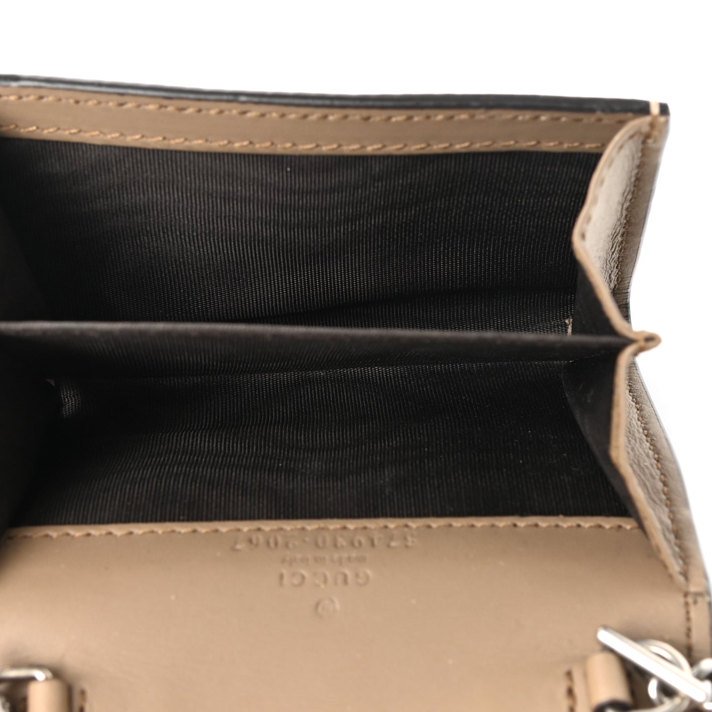 GG Supreme Monogram Dionysus Coin Purse Taupe