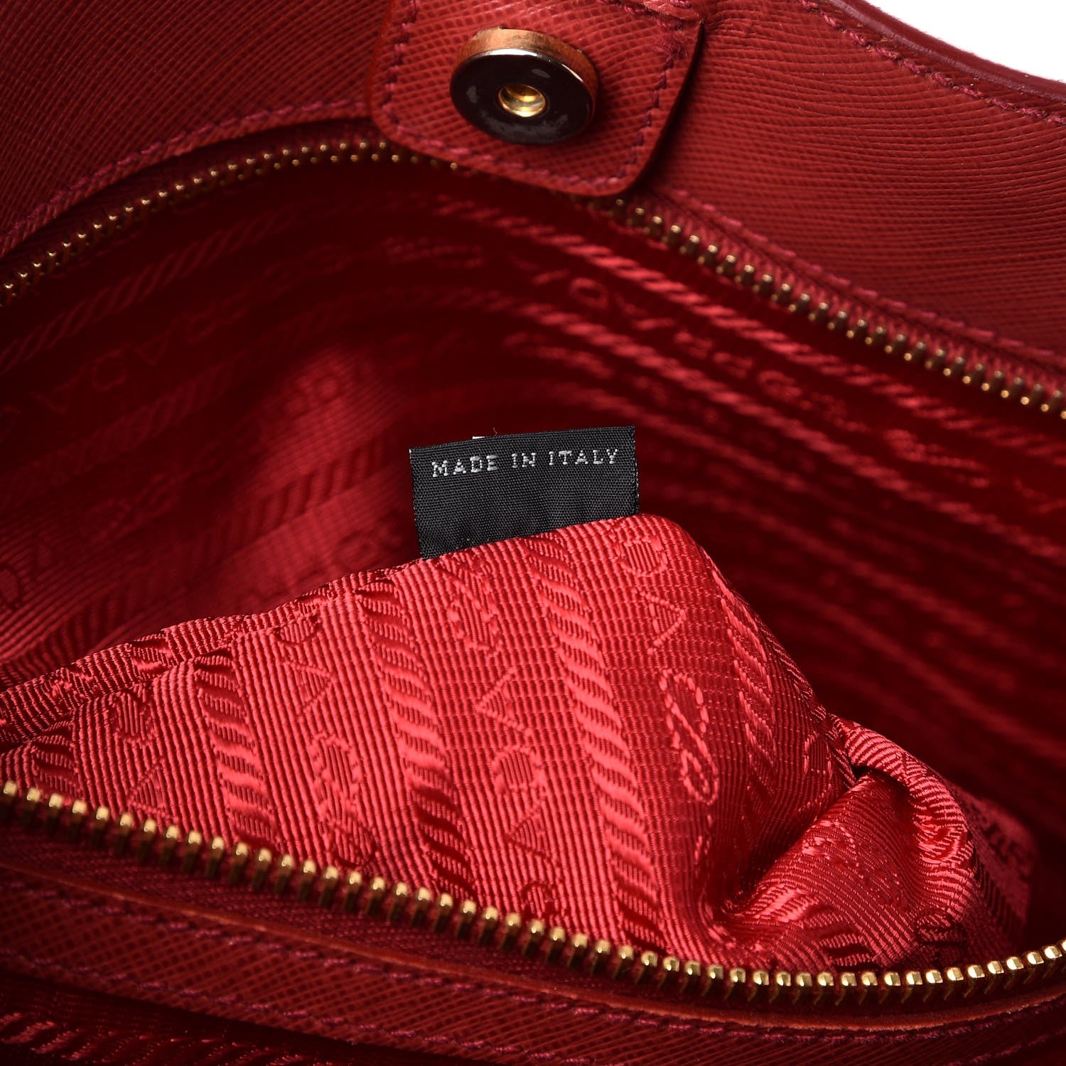 Prada Saffiano Lux Large Tote Fuoco 7 of 8