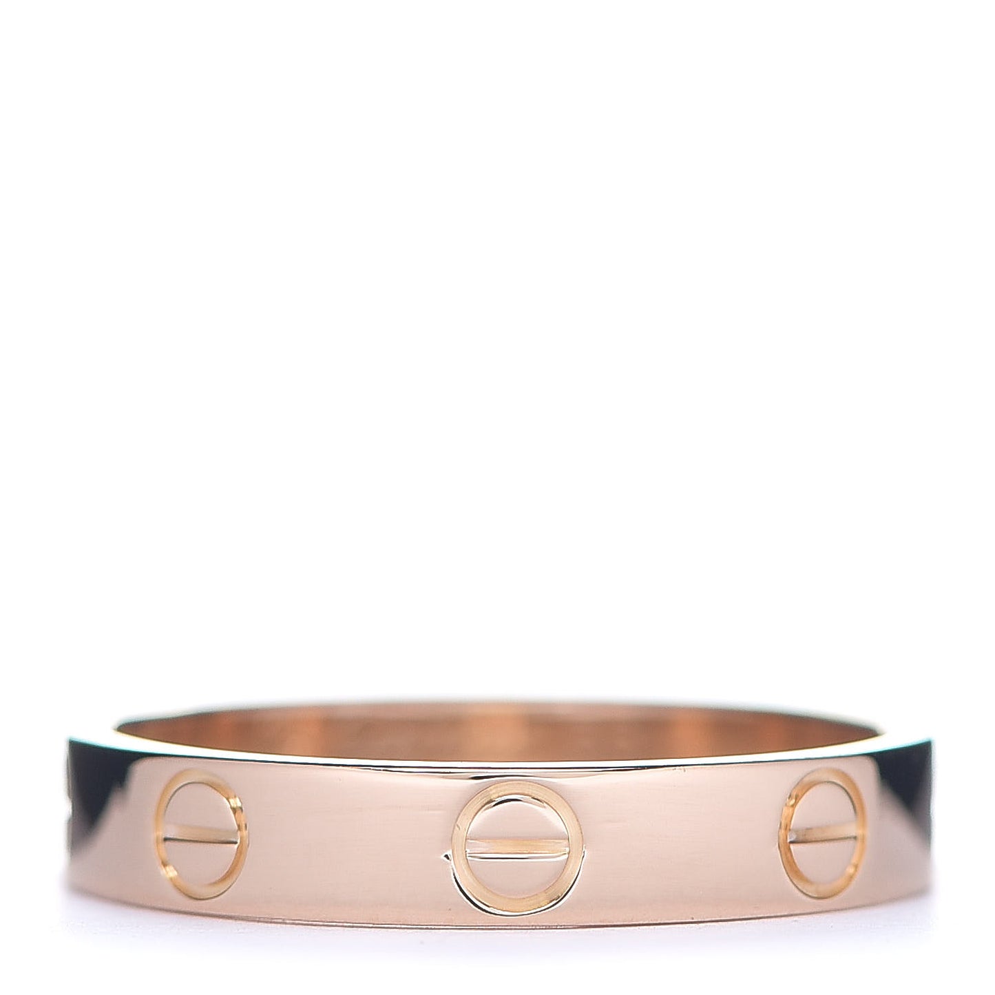 18K Pink Gold 3.5mm LOVE Wedding Band Ring 55 7.25