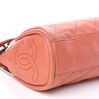 Chanel Lambskin Stitched Medium Ultimate Soft Tote Coral 8 of 14