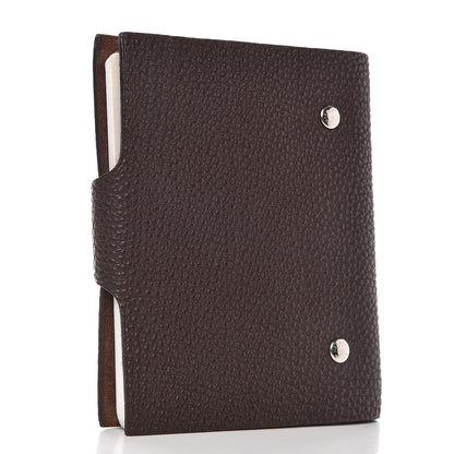 Hermes Togo Ulysse PM Notebook Cover Chocolate 3 of 11