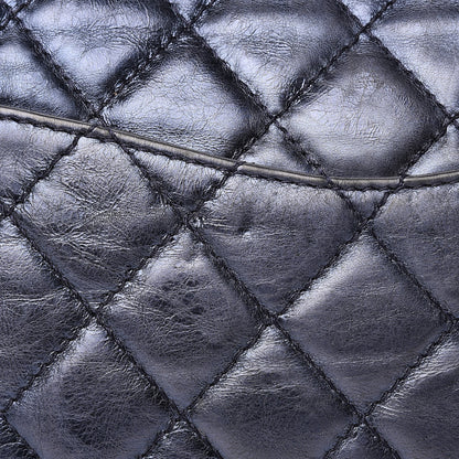 Chanel Metallic Calfskin Quilted 2.55 Reissue 227 Flap Dark Navy Blue 22 of 23