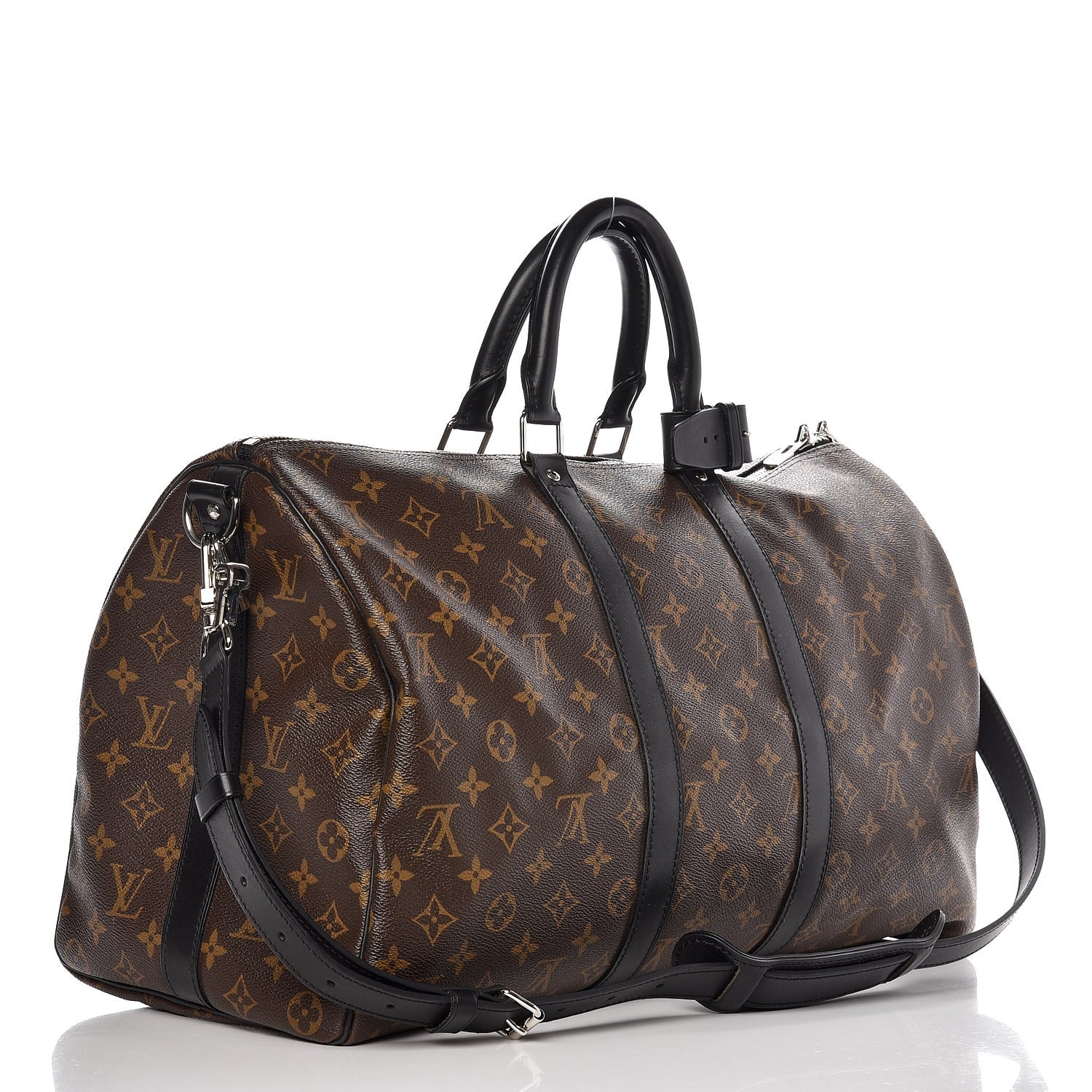 Louis Vuitton Monogram Macassar Keepall Bandouliere 45 3 of 7
