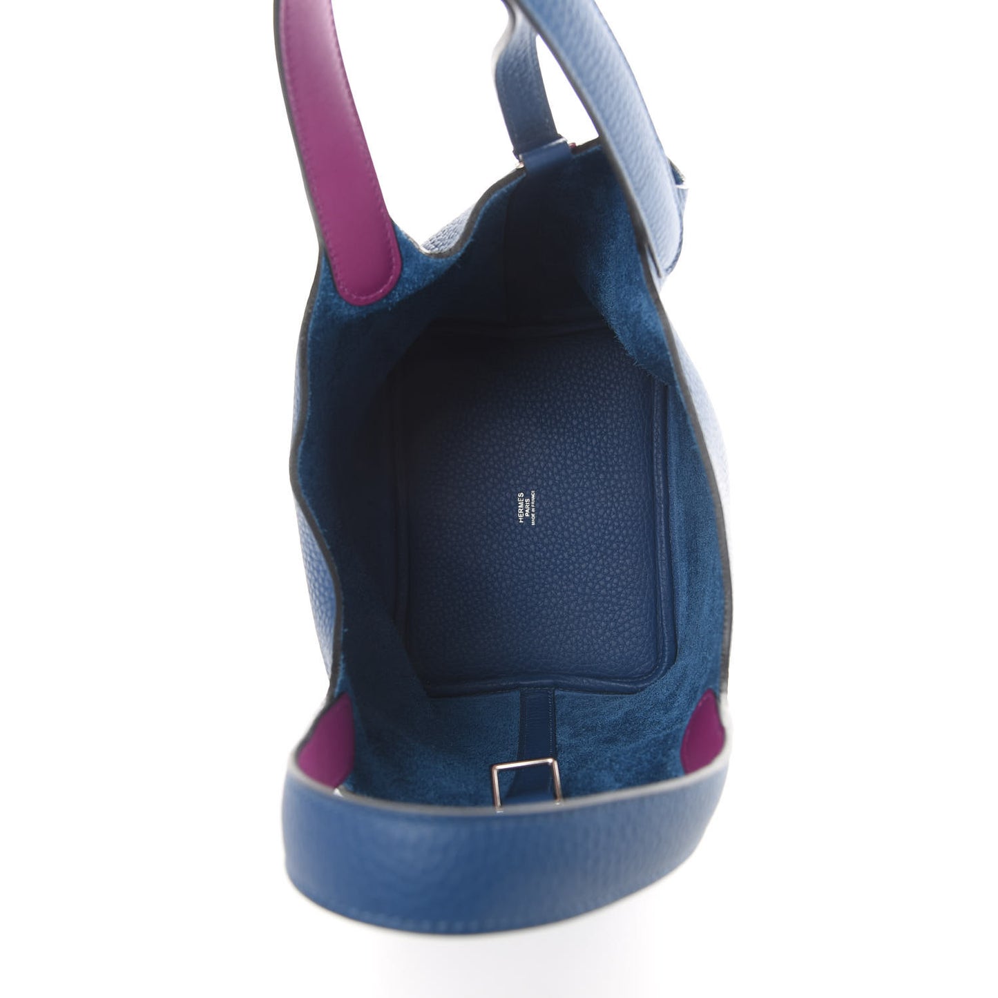 Taurillon Clemence Swift Eclat Picotin Lock 18 PM Deep Blue Anemone