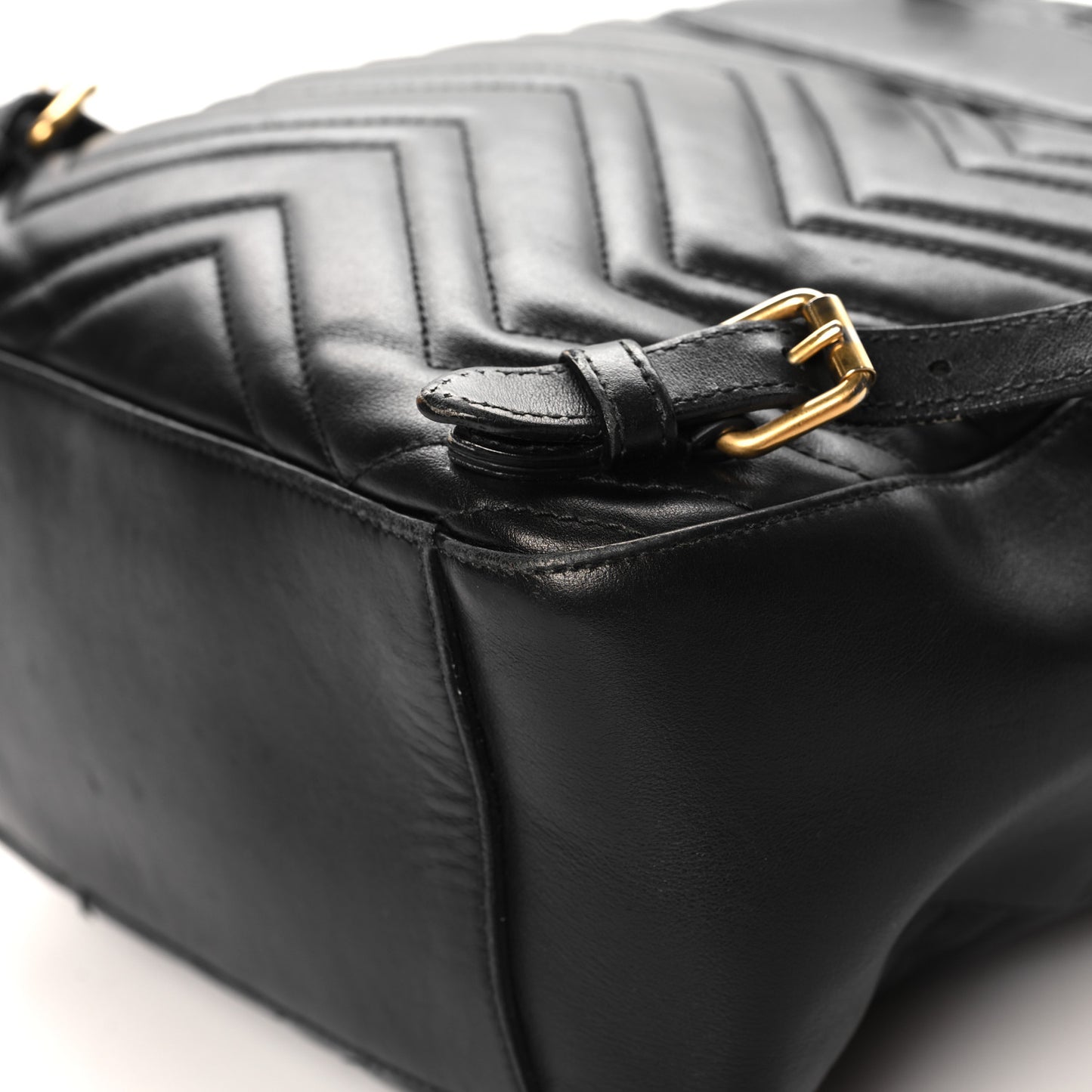 Calfskin Matelasse GG Marmont Dome Backpack Black