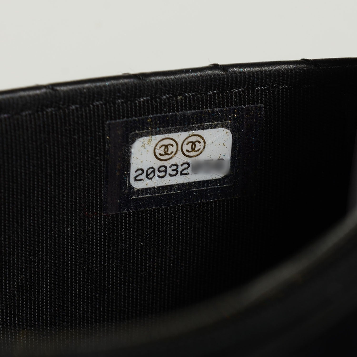 Chanel Calfskin Chevron Boy Wallet On Chain WOC Black 7 of 7