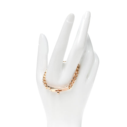 Hermes 18K Rose Gold Diamond PM Kelly Chaine Bracelet XS 2 of 6