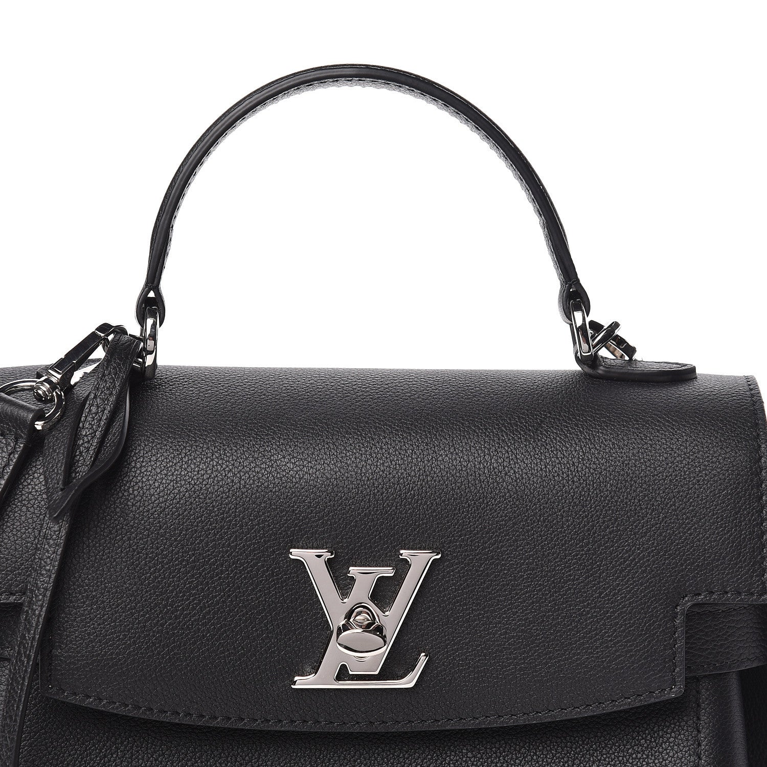 Louis Vuitton Calfskin Lockme Ever BB Black 9 of 11