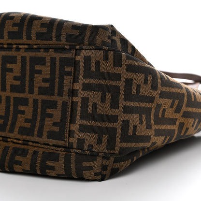Fendi Zucca Vitello Artic Medium Shopping Tote Tobacco Castagna 10 of 12