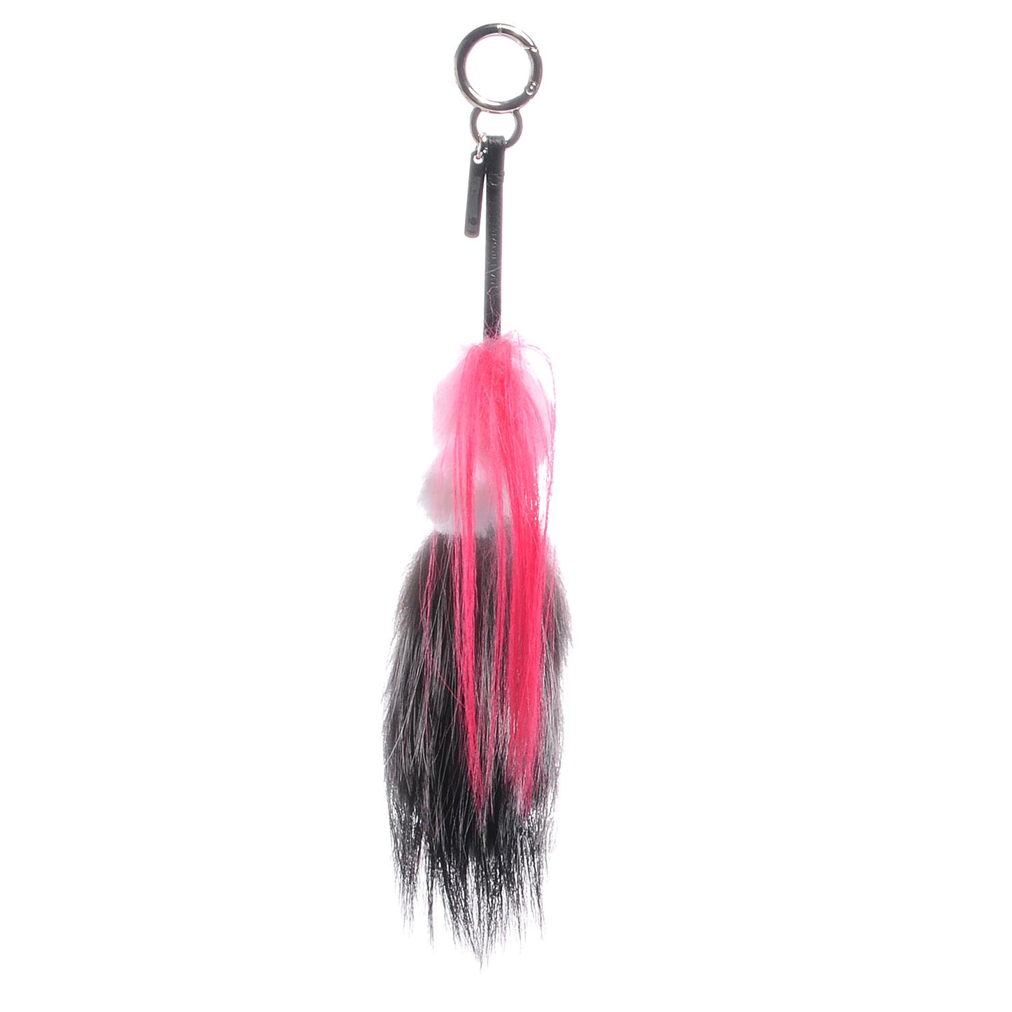 Mink Fox Goat Fur Mini Karlito Bag Charm Pink