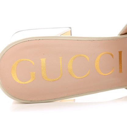 Gucci Nappa Horsebit 75mm Slide Sandals 37 Mystic White 6 of 9