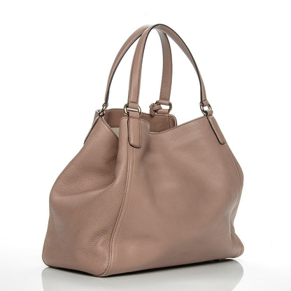 Gucci Pebbled Calfskin Medium Soho Shoulder Bag Camelia 3 of 8
