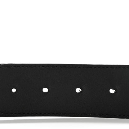 Gucci GG Supreme Monogram Matte Plutone Calfskin Double G 40mm Belt 115 46 Beige Ebony Black 4 of 6