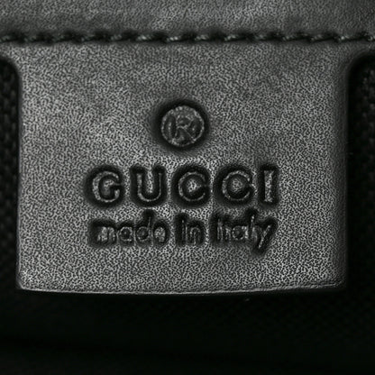 Gucci Soft GG Supreme Monogram Appia Calfskin Web Vertical Tote Black 5 of 9