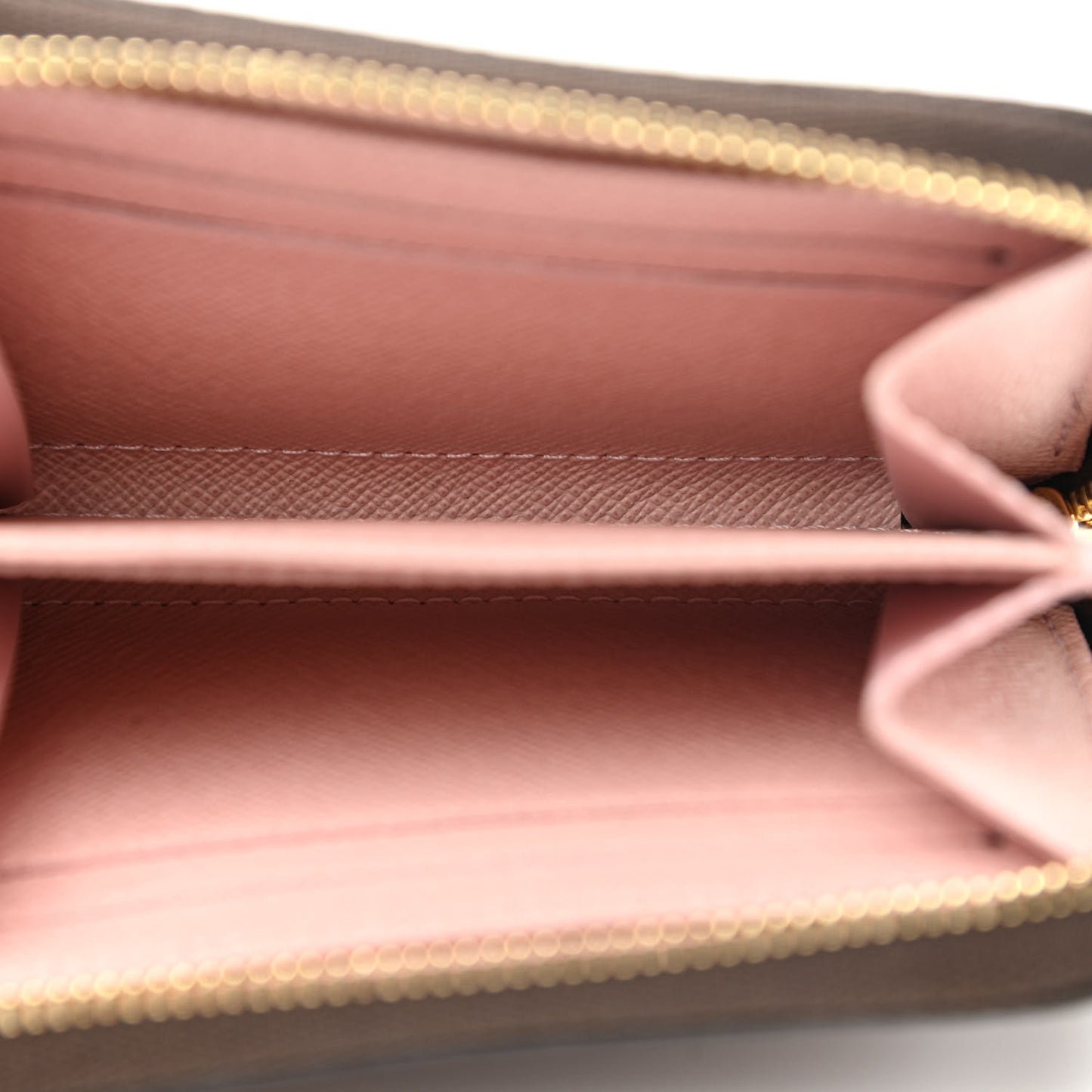 Damier Ebene Zippy Coin Purse Rose Ballerine