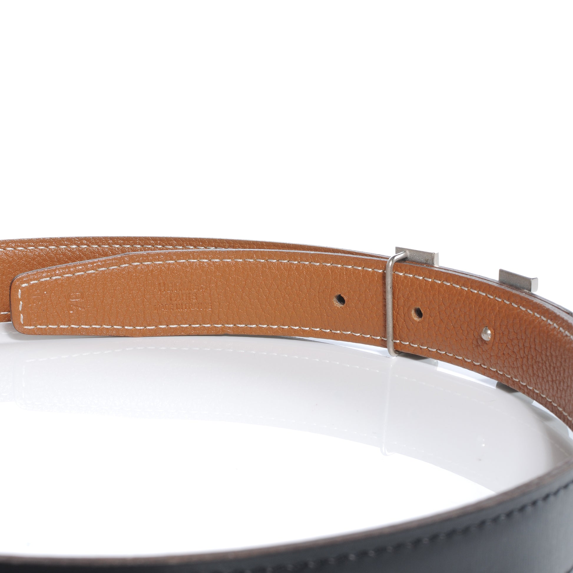 Hermes Box Togo Constance 24mm H Belt 70 Black Gold 4 of 6